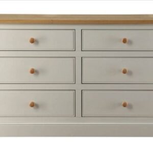 Victoria 6 drawer chest dove grey